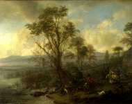 Philips Wouwermans - A Stag Hunt